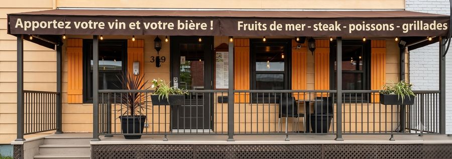La devanture du restaurant